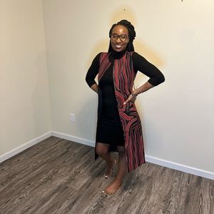Sleeveless Ankara Jacket